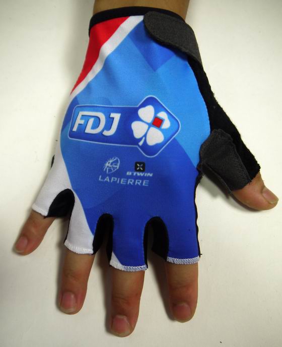 2015 FDJ Guante de bicicletas azul